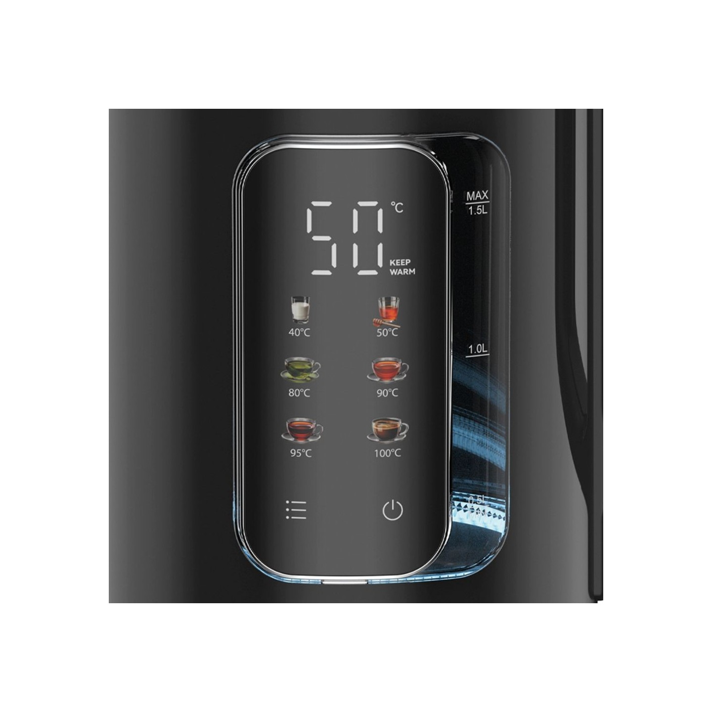 Bollitore elettrico Easy Touch 1.5L con luce e touch screen | Jocca