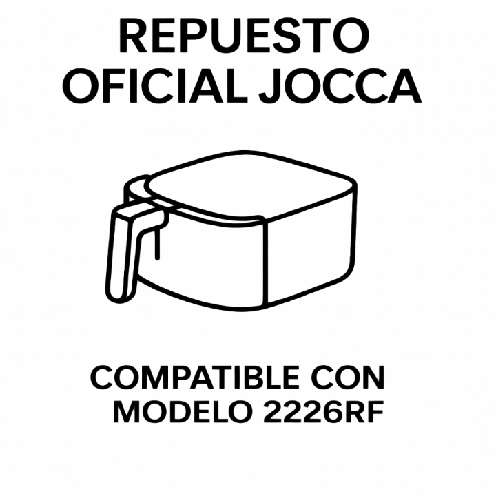 Cubeta freidora JOCCA modelo 2226RF | Repuesto oficial