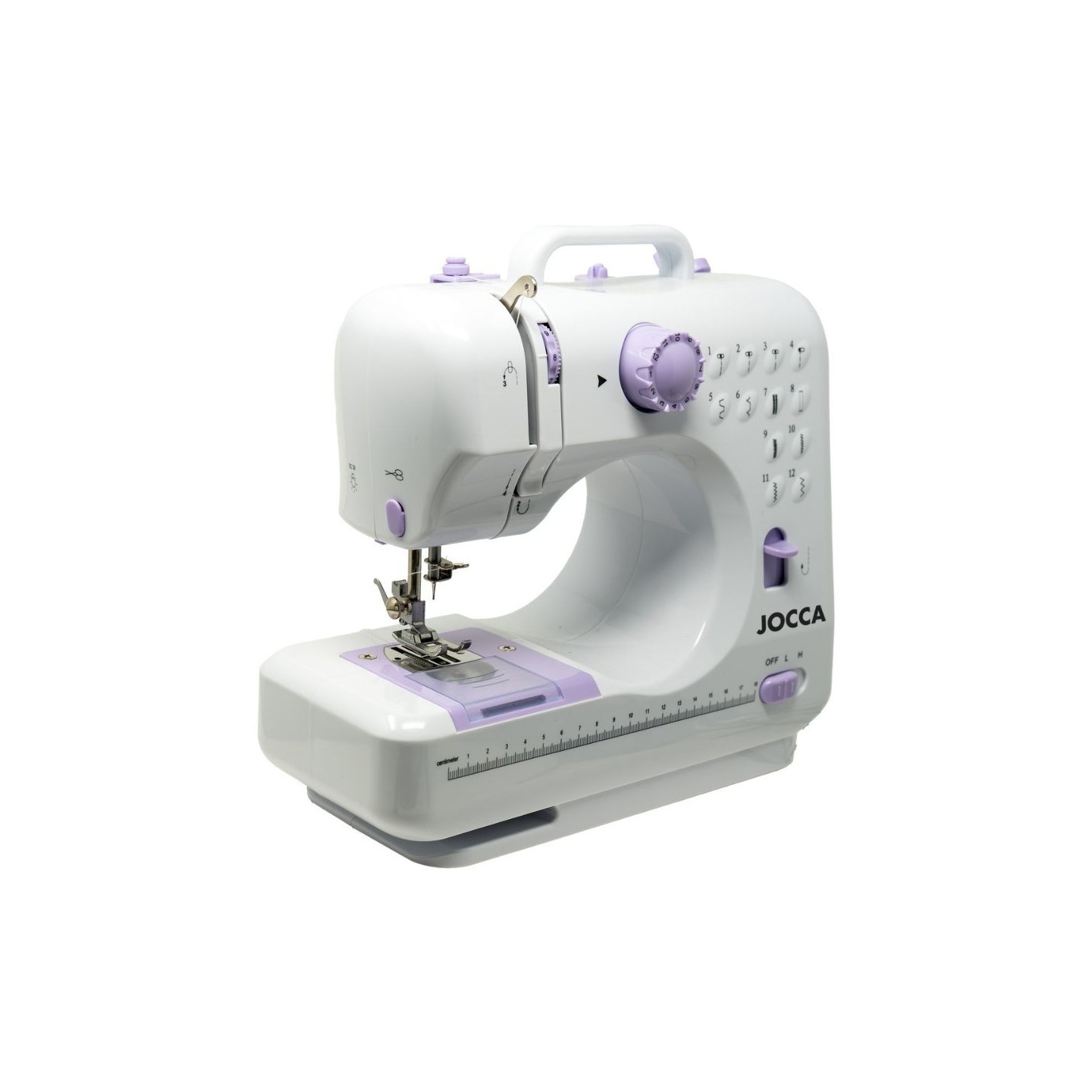 Máquina de Coser Compacta 12 Puntadas con Luz LED |Jocca
