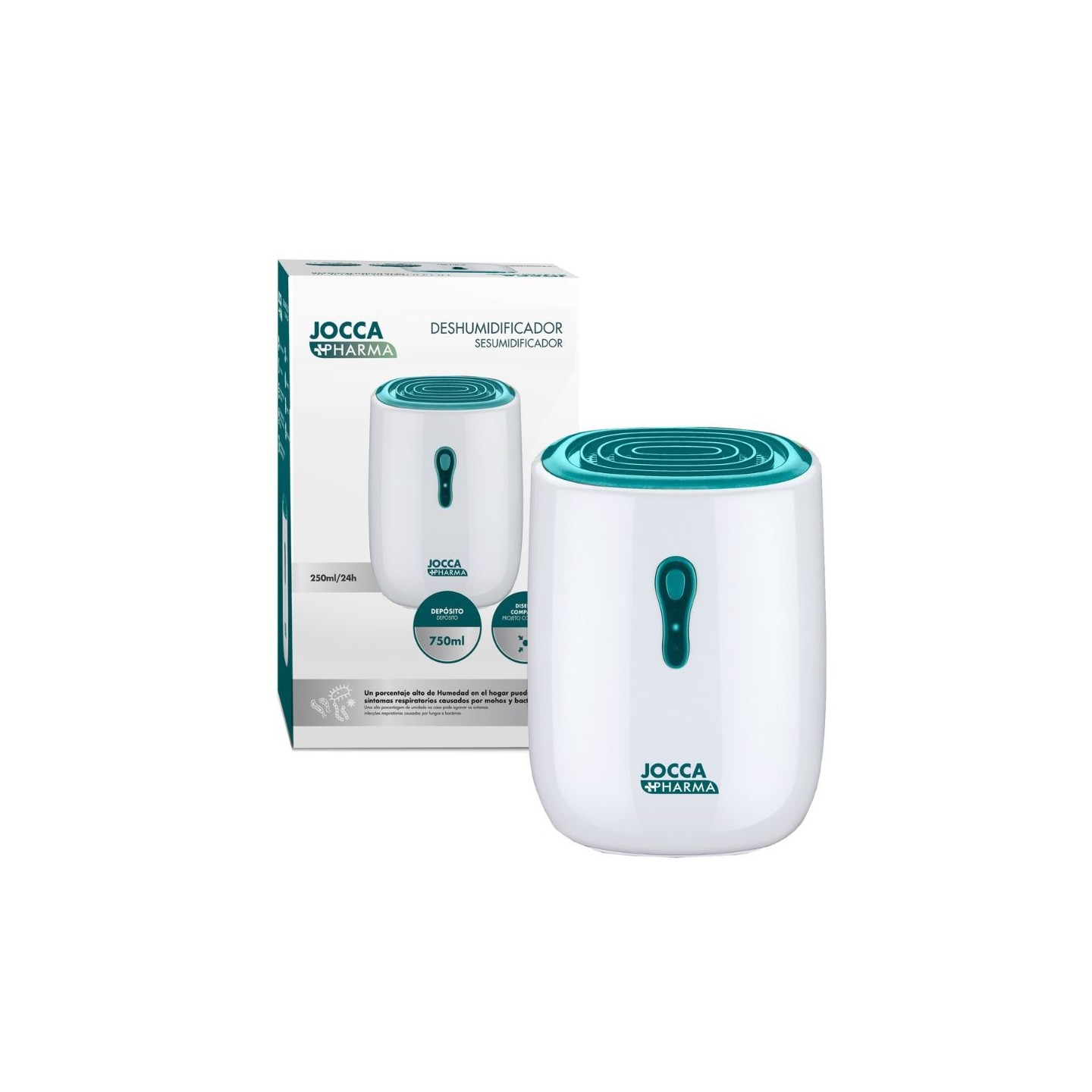 Deshumidificador Compacto Peltier 800 ml | Jocca