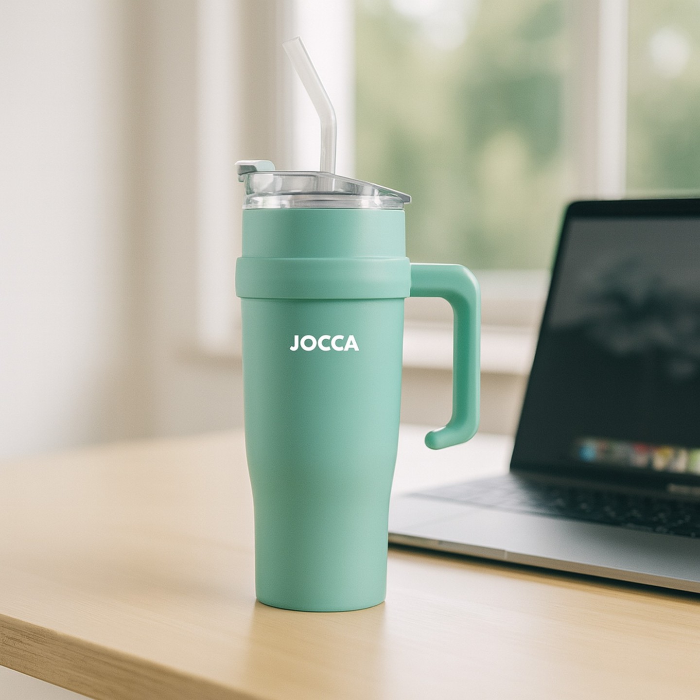 Vaso Termo Acero Inoxidable 1,2 L con Pajita | Jocca