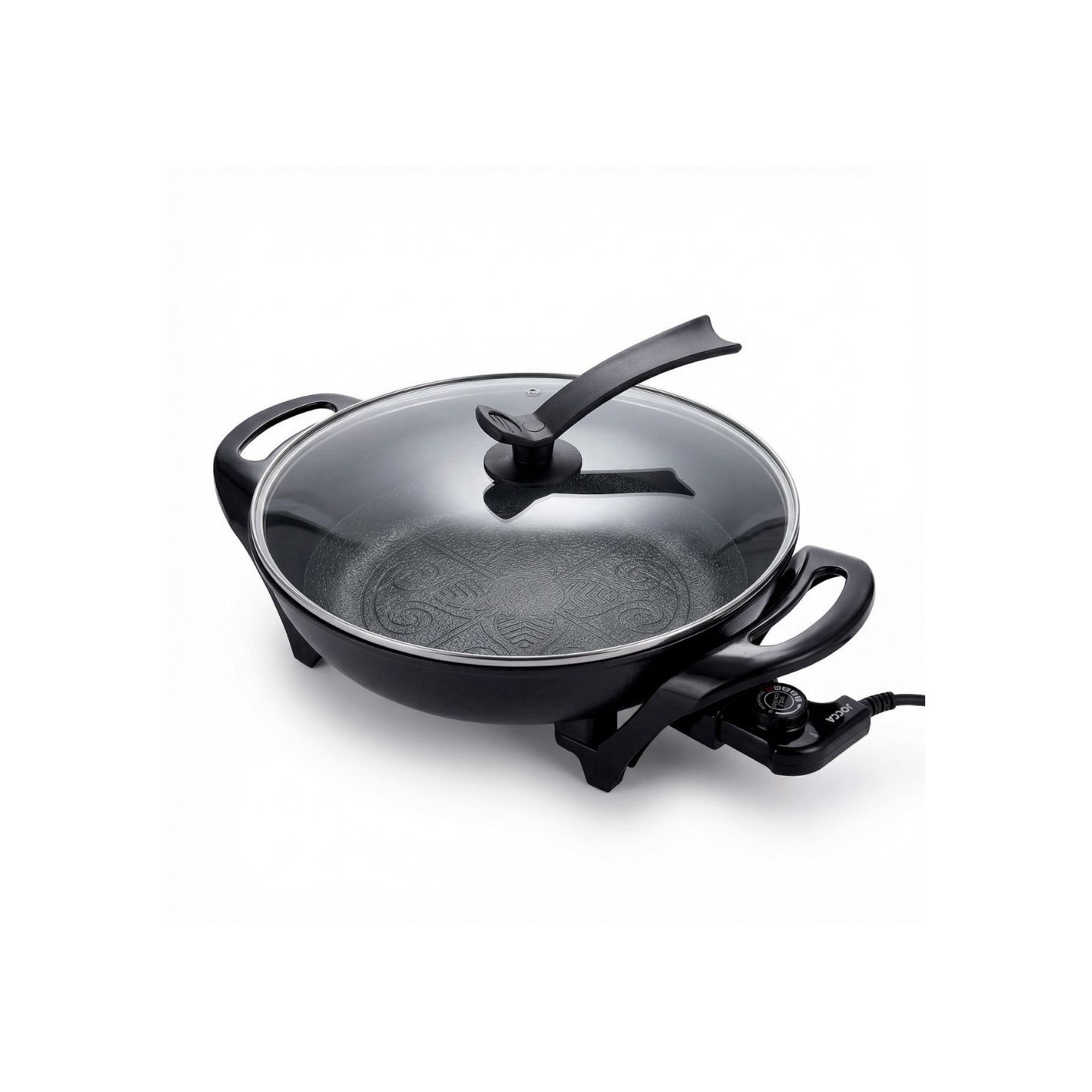 Wok Eléctrico con Tapa y Termostato | Cocina Saludable| Jocca
