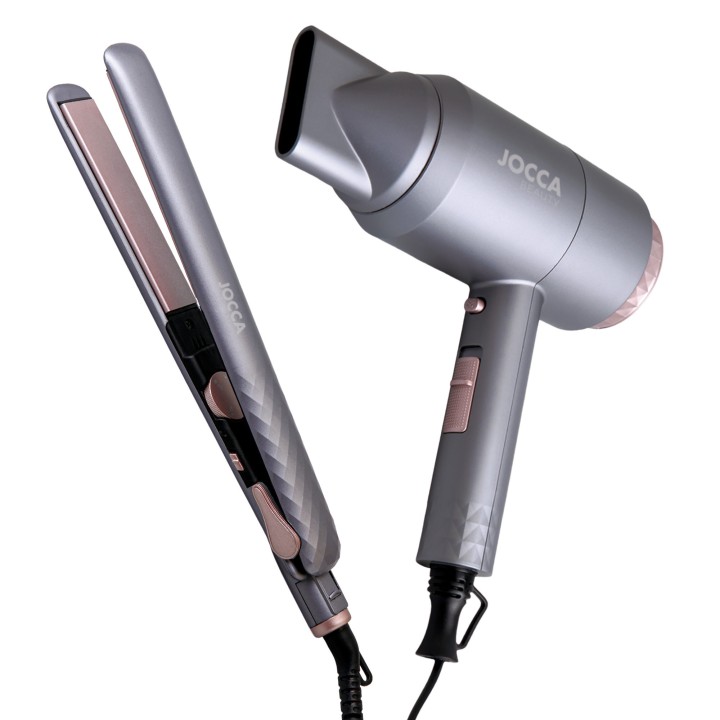 Set Haartrockner 2200W und Haireisen 45w Jocca