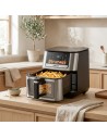 Freidora de Aire 9L Dual con 8 Programas y 200°C | Jocca