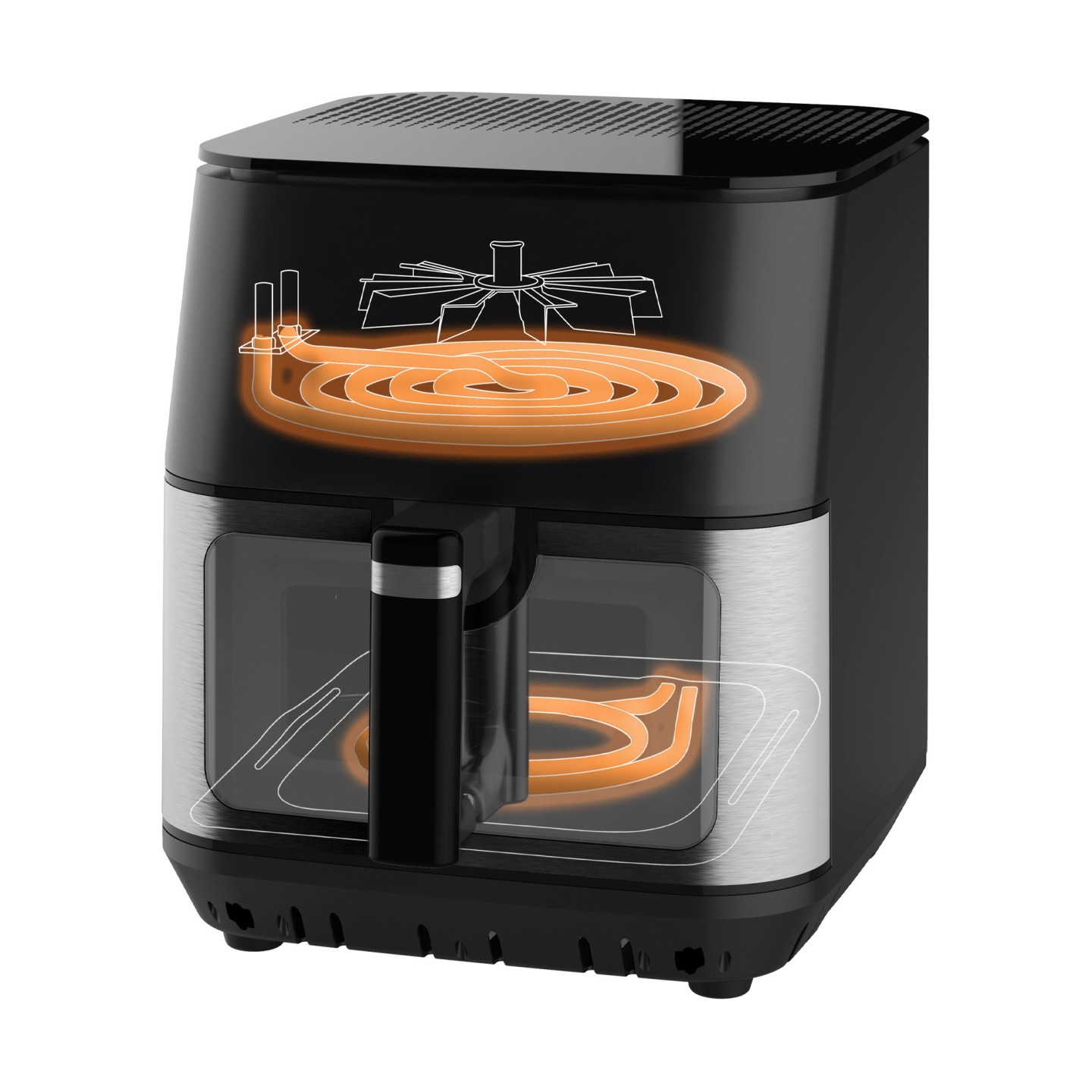 Freidora de Aire 9L Dual con 8 Programas y 200°C | Jocca