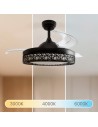 Ventilateur de toiture avec lames légères et rétractables JOCCA