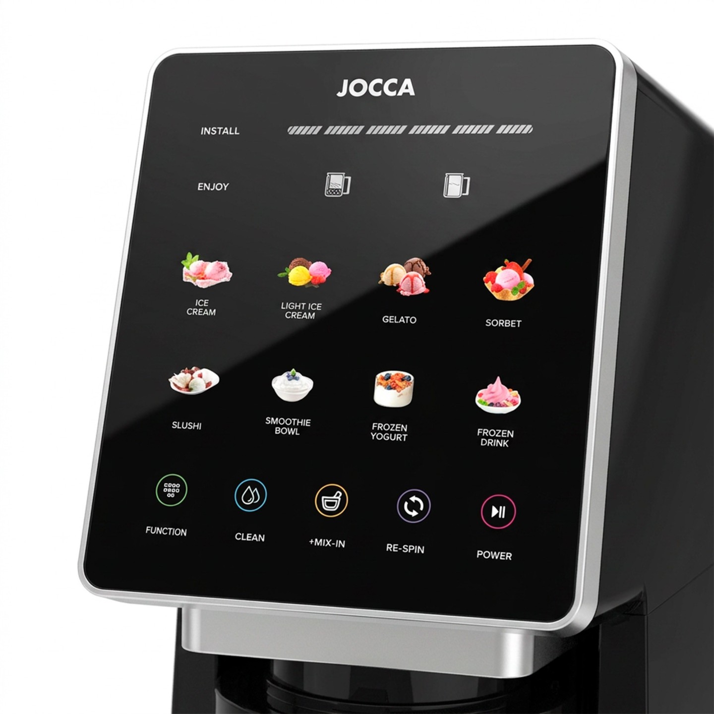 Kühlschrank mit LED-Bildschirm und 11 Programme | Jocca