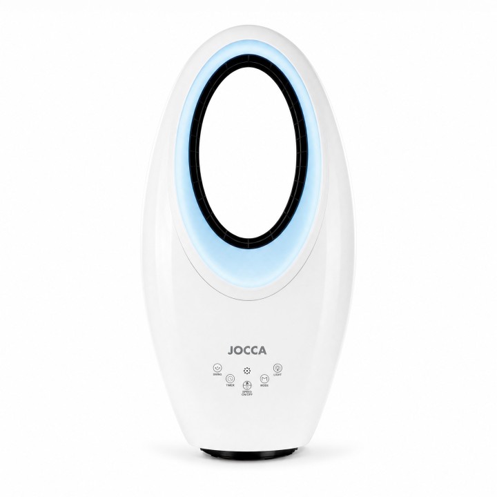 JOCCA - Ventilador Sin Aspas 60W Luz LED | Silencioso, con Mando
