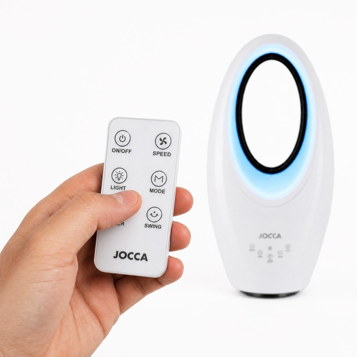 Jocca - fã sem aspas 60w LED Light | Silencioso, com comando