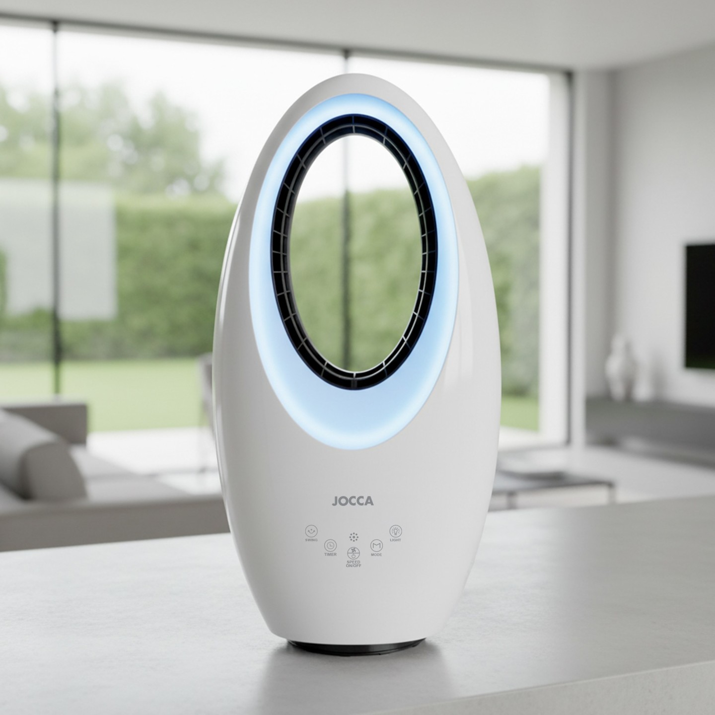 Jocca - Fan ohne Aspas 60W LED-Licht | Stumm, mit Befehl