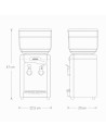 Distributeur d'eau Jocca 7L | Eau froide et météo avec double robinet
