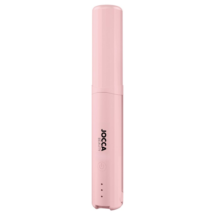 Plancha de Pelo Portátil, Placas Cerámicas, Inalámbrica, Rosa | JOCCA
