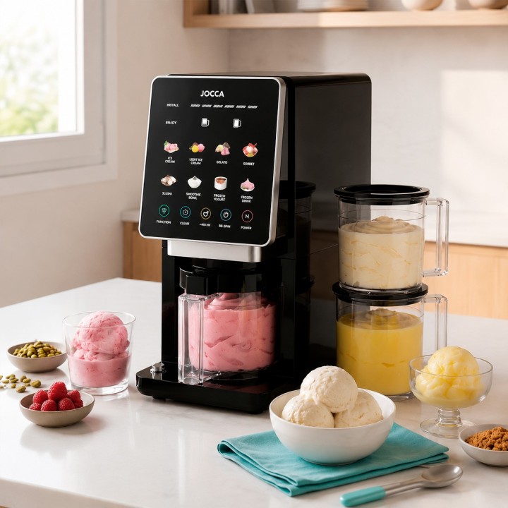 Geladeira com tela LED e 11 programas | Jocca