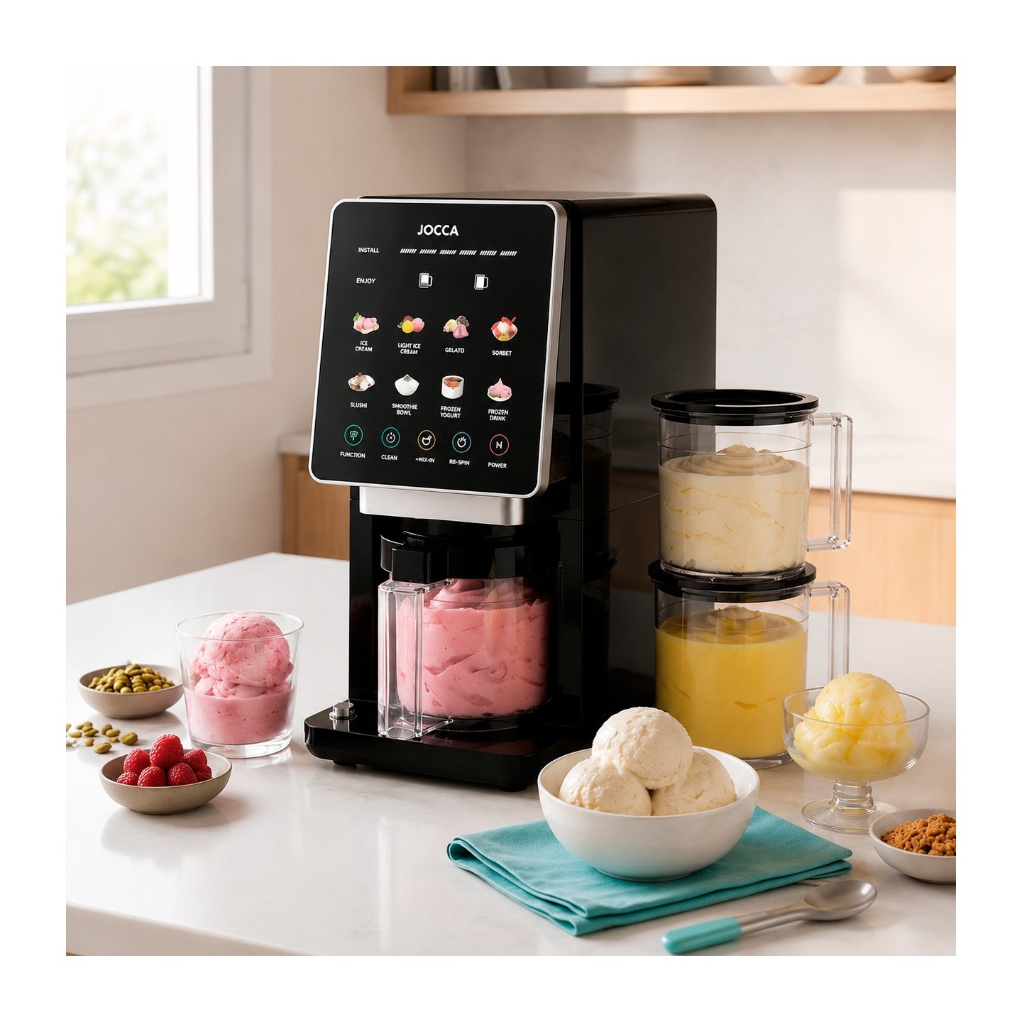 Geladeira com tela LED e 11 programas | Jocca