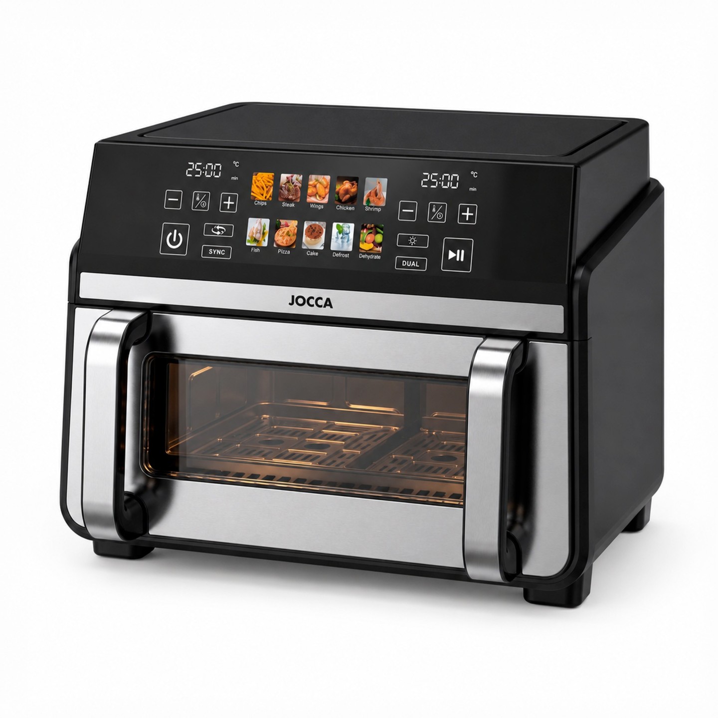 Air Fryer 10 Liter mit Dual System | Jocca