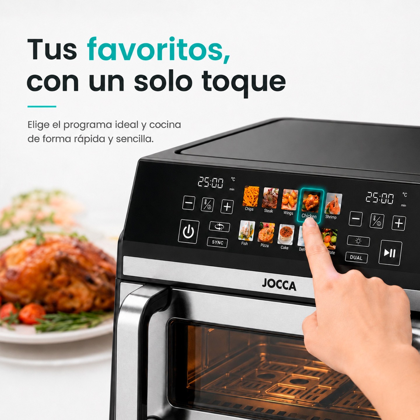 Freidora de Aire 10 Litros  con Sistema Dual | JOCCA