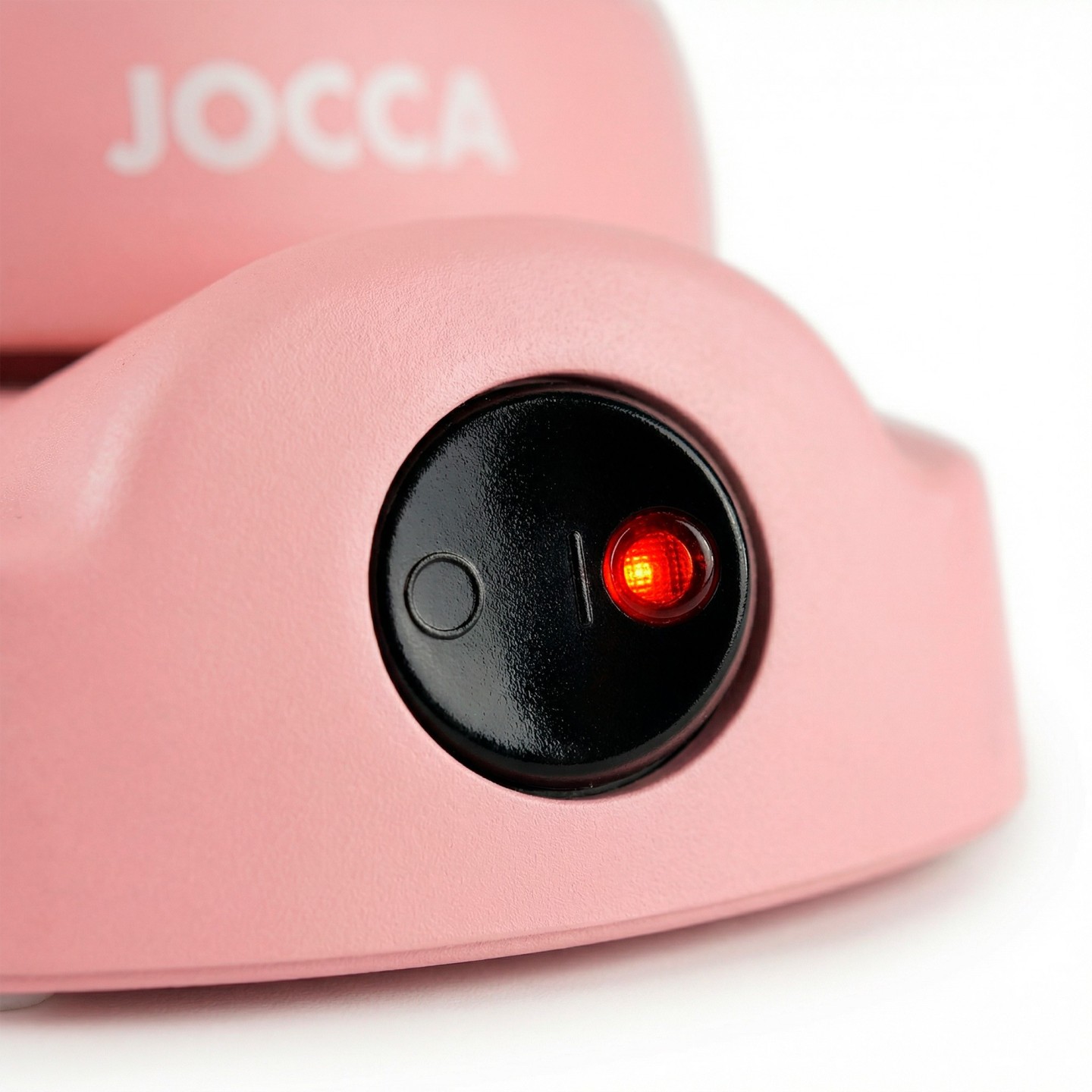 Cafetera Italiana Eléctrica Rosa 6 Tazas Con Base Giratoria Y Mantiene Caliente JOCCA