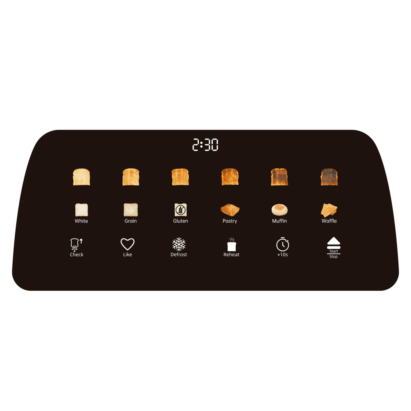 Smart bread toaster with touch screen | Jocca