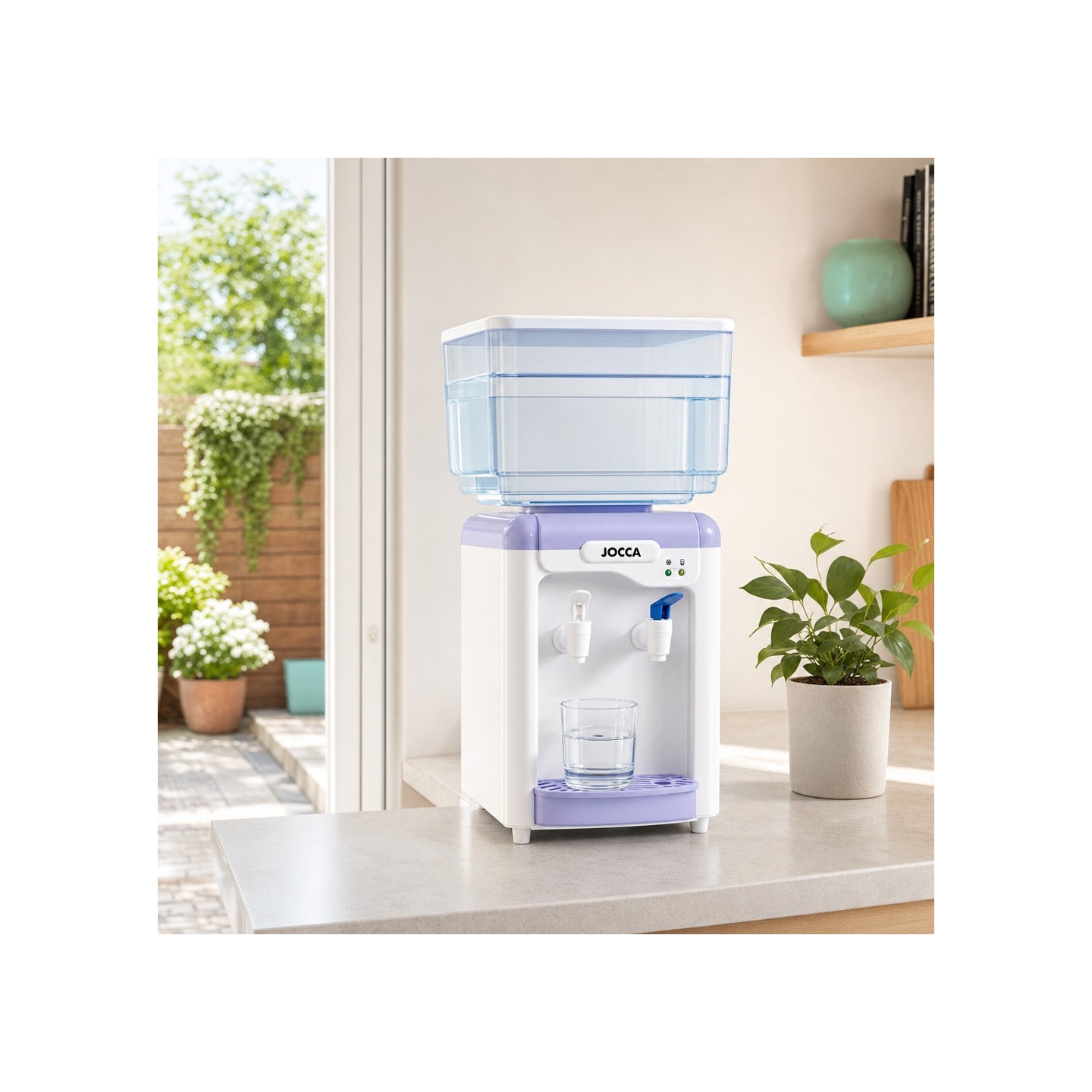 Dispensador de Agua Jocca 7L | Agua Fría y del Tiempo con Doble Grifo
