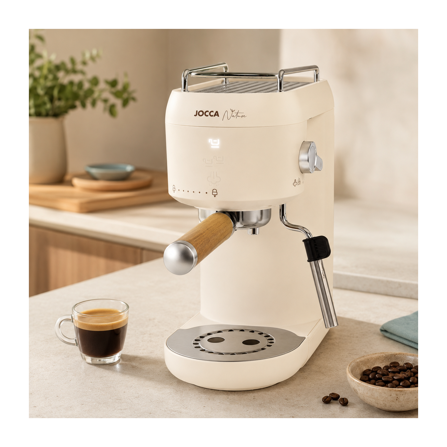 Express-Kaffeemaschine 20 Bars mit Verdampfer und Becher Heizung Jocca