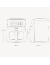 Digital air fryer 8 liters Double resistance | Jocca