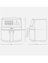 Freidora de Aire Jocca: 8L con Display a Color y Doble Resistencia