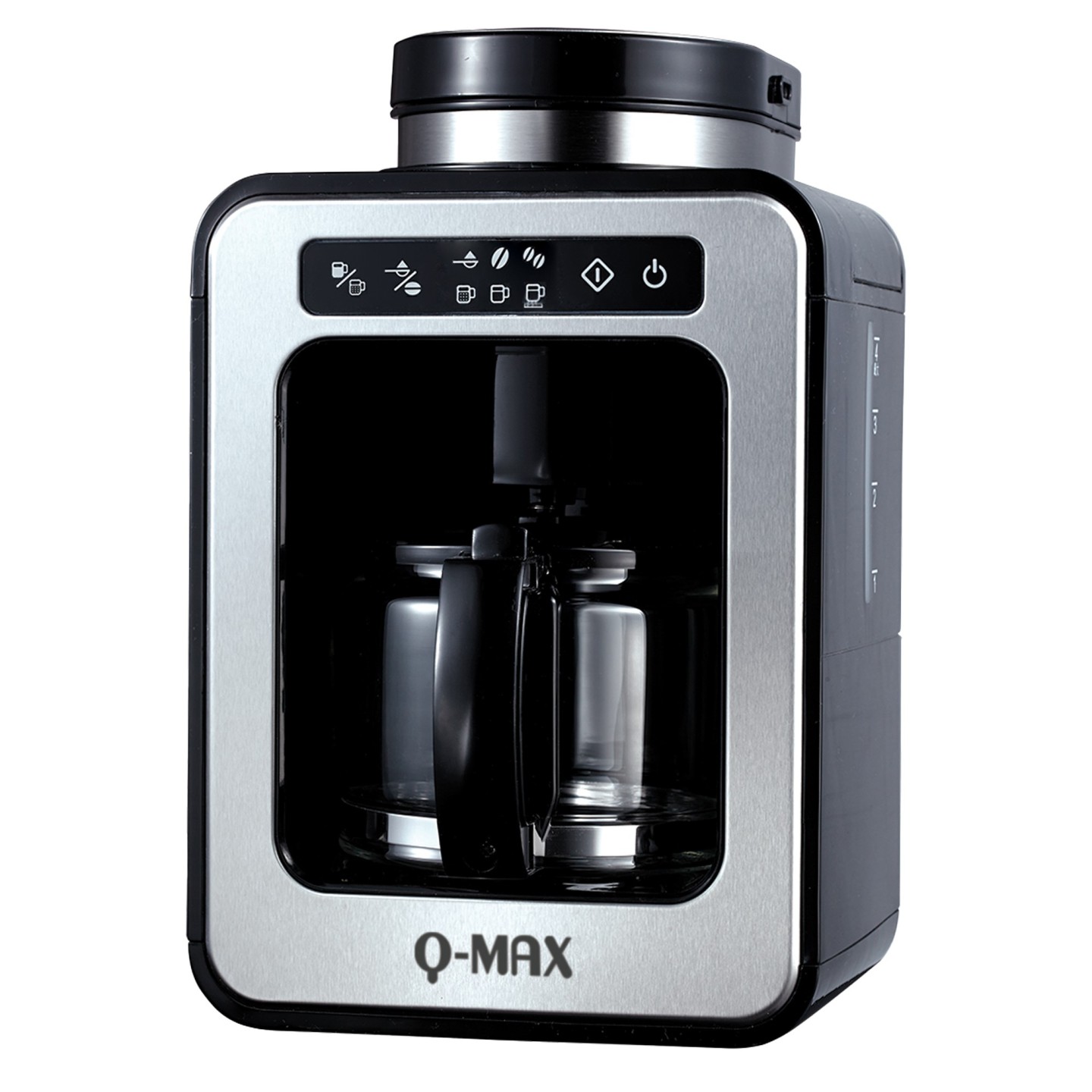 Tropfende Kaffeemaschine mit Mühle für 4 Tassen qmax | Jocca