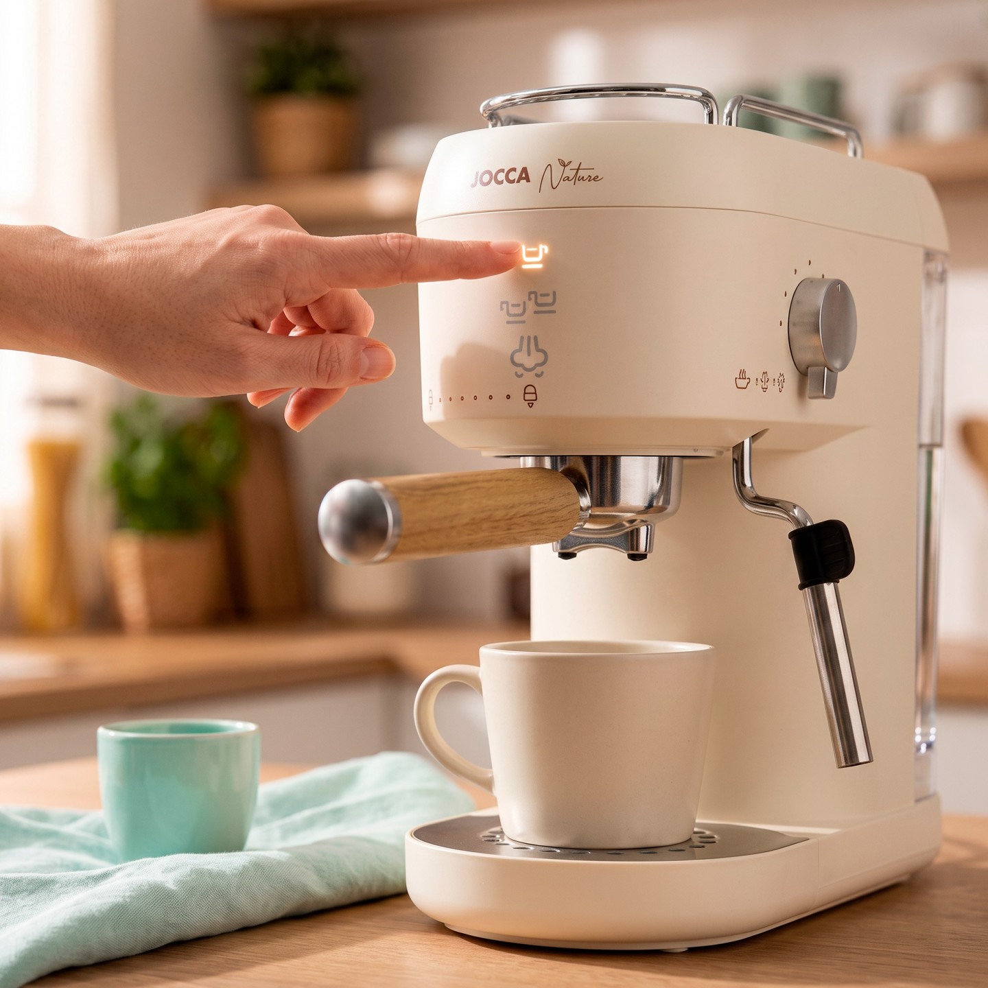 Cafetière express 20 bars avec vaporisateur et tasse chauffante JOCCA