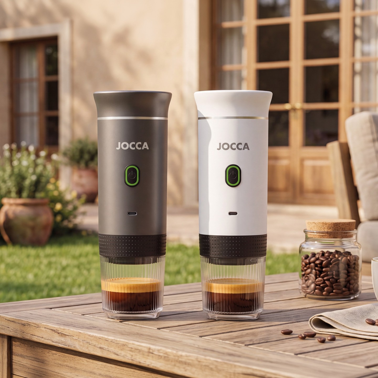 Cafetière électrique portable pour gélules et café moulu 20 bars | Jocca