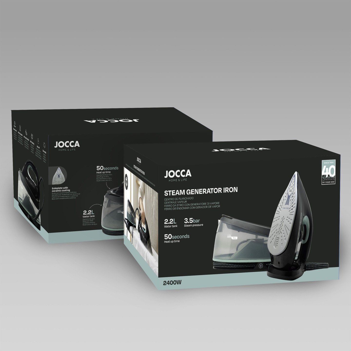 2400W 3,5 bar et 2,2 L Centre de repassage | JOCCA