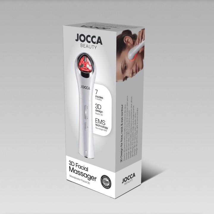 Gesichtsmassagegerät 3d mit EMS und 7 LED-Lichter | Jocca
