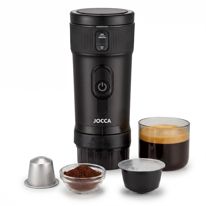 Cafetera Portátil 3 en 1 para Cápsulas y Café Molido | JOCCA