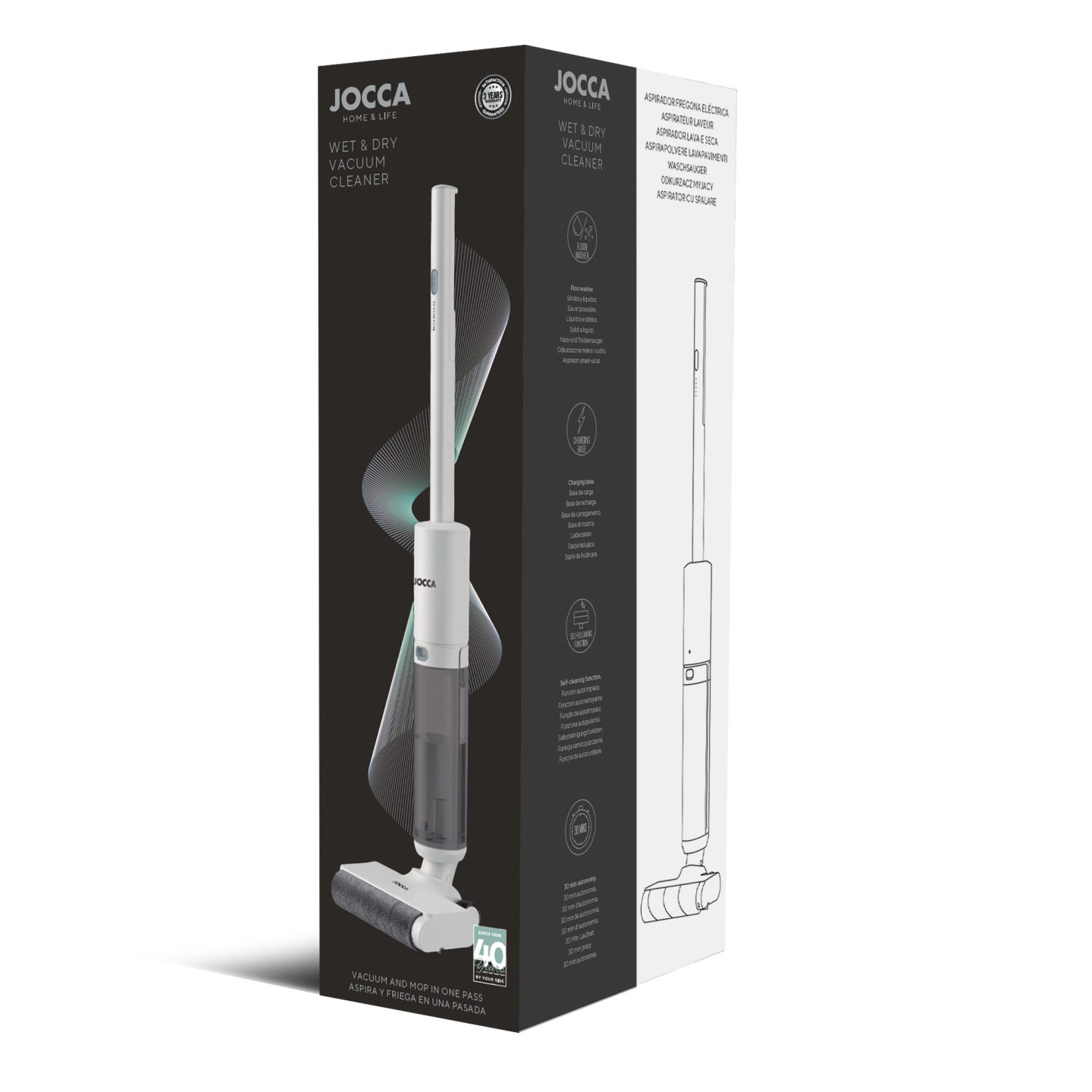 MOP électrique, aspirateur et vadrouille avec auto-nettoyage | Jocca