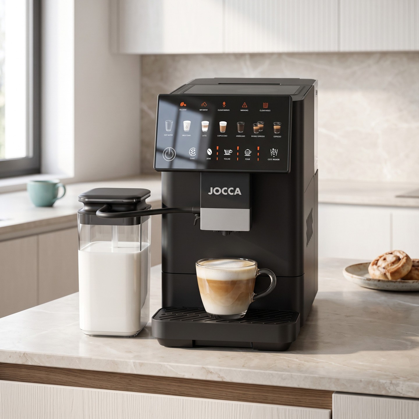 Máquina de café superautomática com tanque de leite | Jocca
