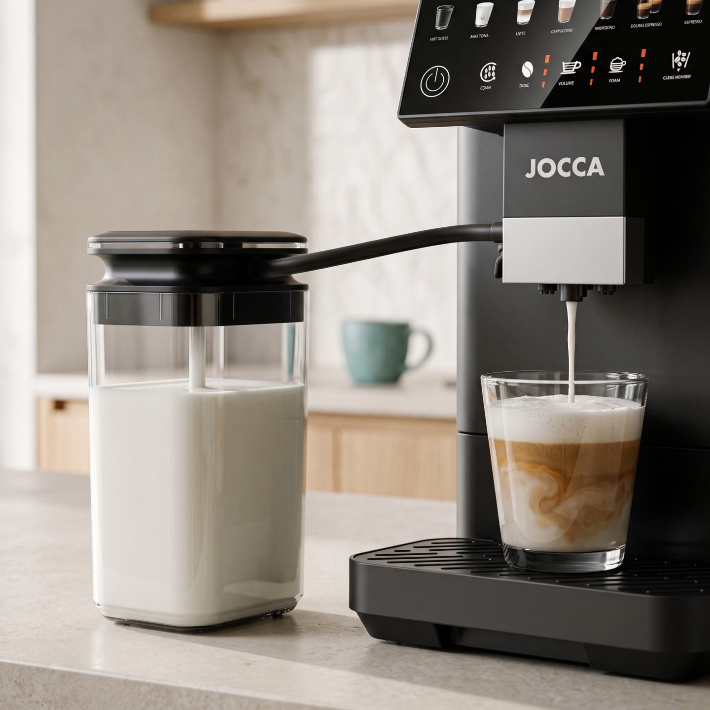 Machine à café superautomatic avec réservoir de lait | Jocca