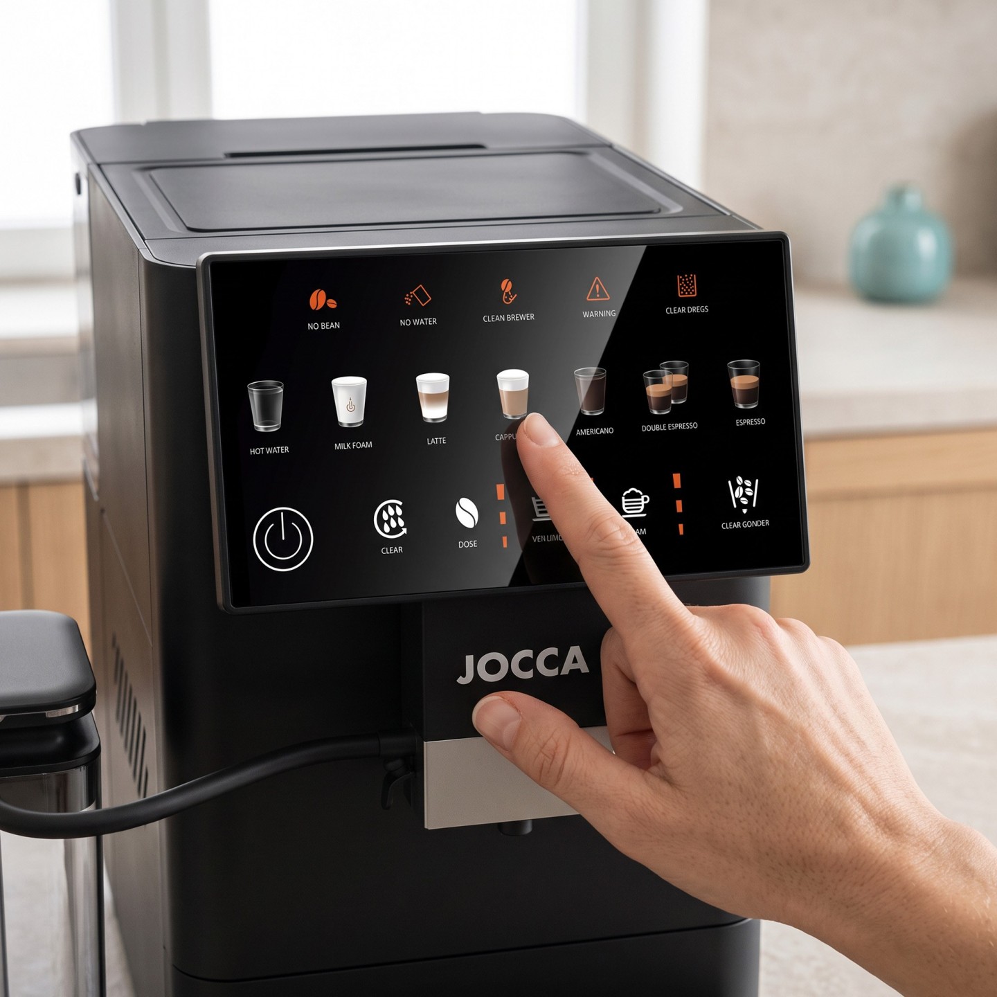 Superautomatische Kaffeemaschine mit Milchbehälter | Jocca