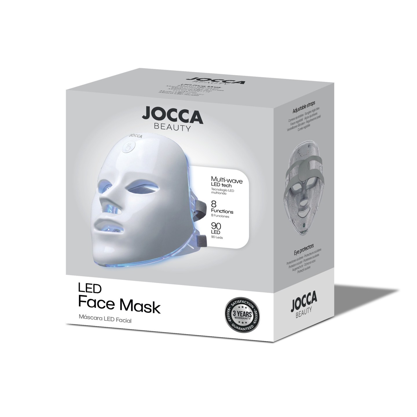 Masque LED facial 7 couleurs et 8 modes | Jocca