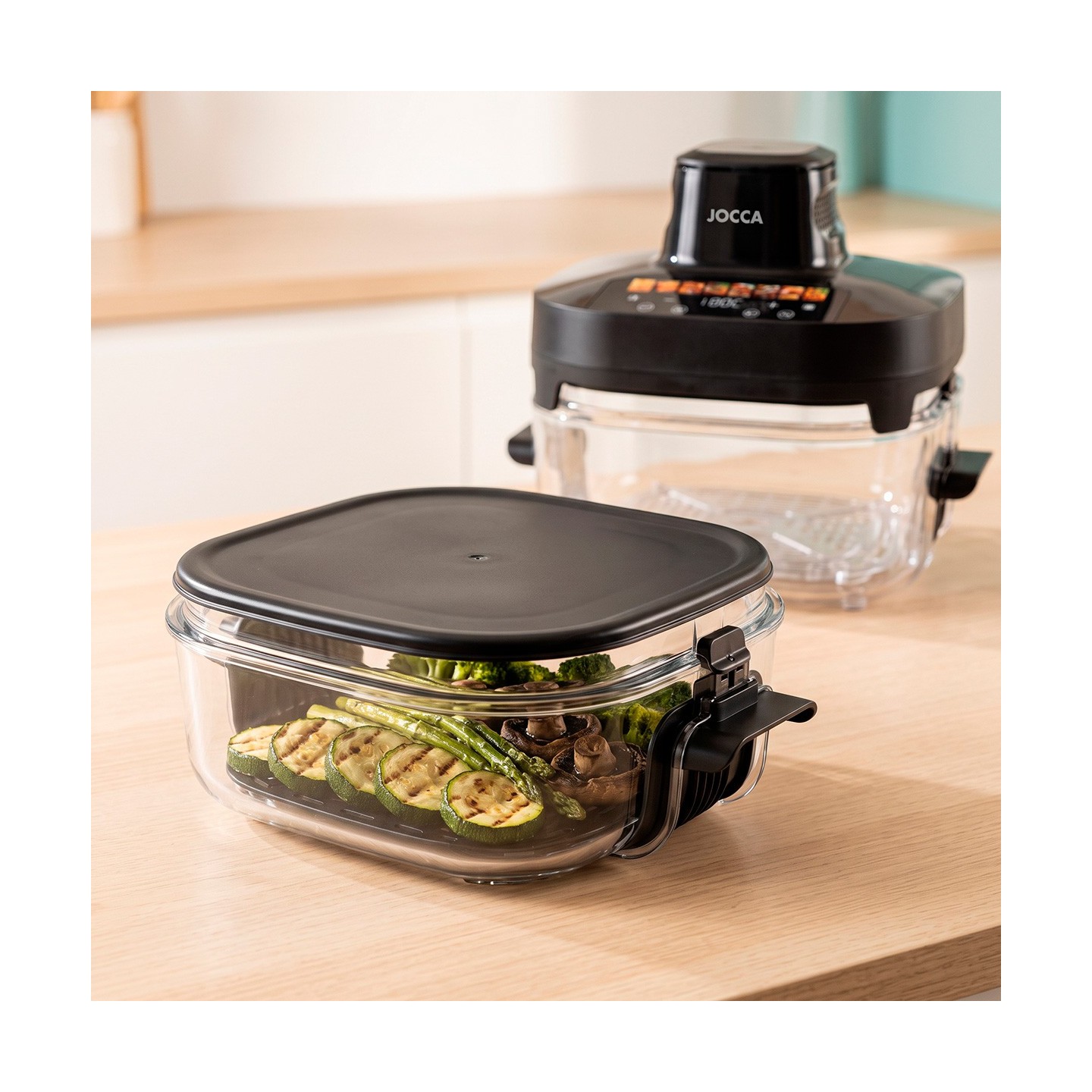 Friggitrice in vetro con 2 cuvettes 4L + 6L | Jocca