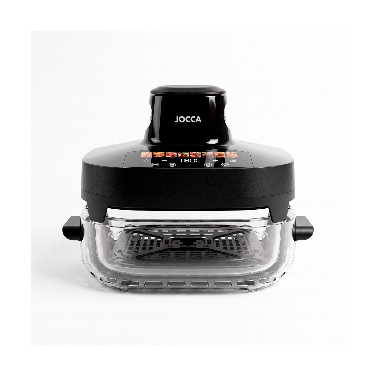 Freidora de Aire de Vidrio con 2 Cubetas 4L+6L | Jocca