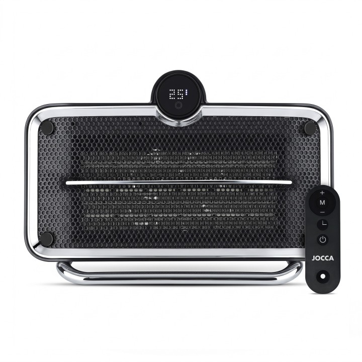 CALEFACTOR PTC DIGITAL 2000 W CON MANDO A DISTANCIA Y TEMPORIZADOR