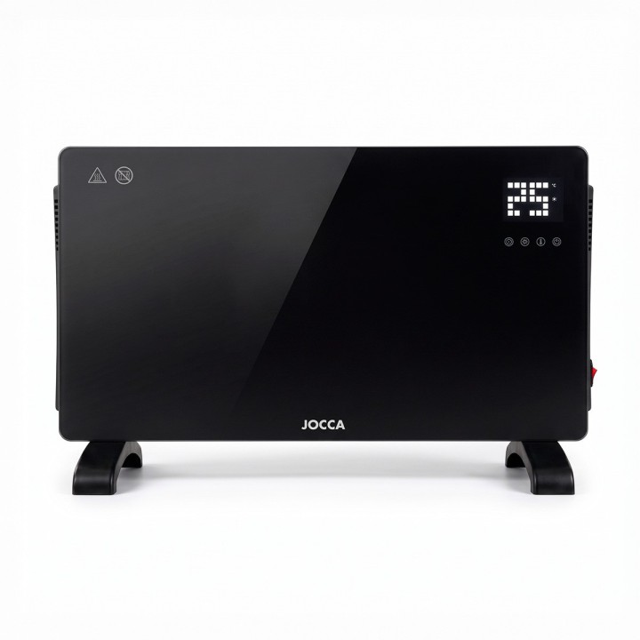 CONVECTOR ELÉCTRICO DE VIDRIO TEMPLADO 2000 W CON MANDO A DISTANCIA