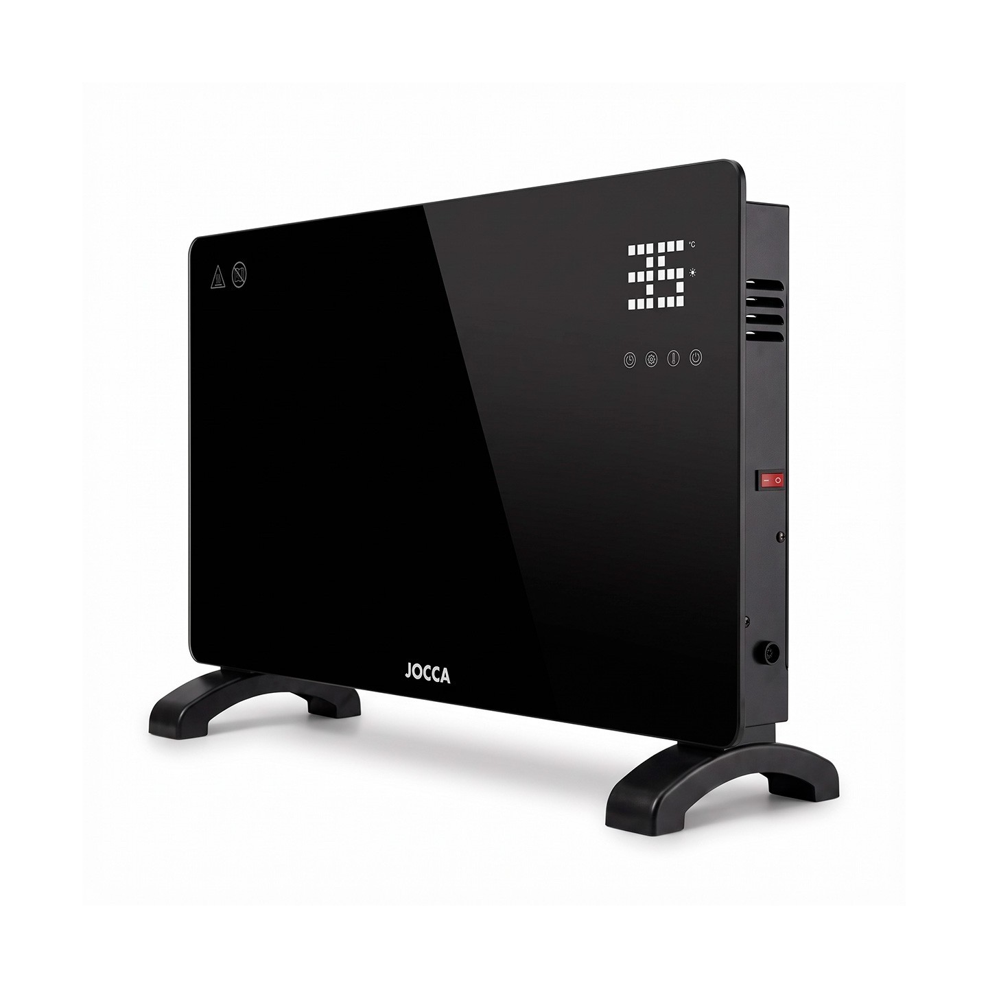 CONVECTOR ELÉCTRICO DE VIDRIO TEMPLADO 2000 W CON MANDO A DISTANCIA