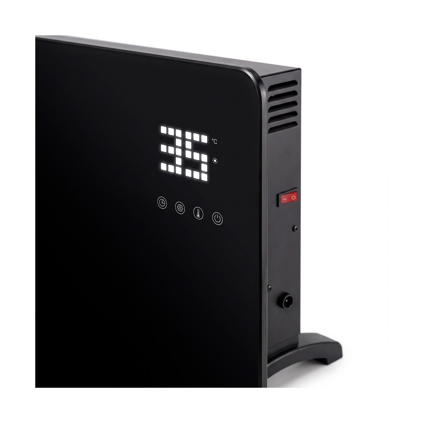 CONVECTOR ELÉCTRICO DE VIDRIO TEMPLADO 2000 W CON MANDO A DISTANCIA