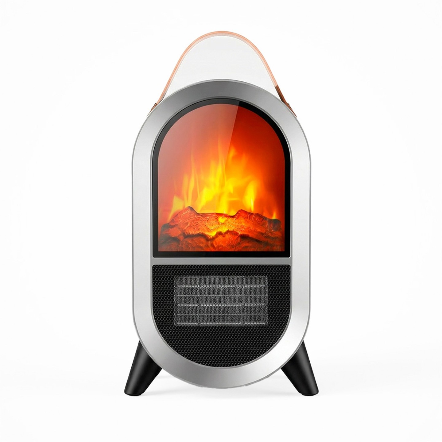 Chimenea eléctrica decorativa 1500 W con efecto llama | JOCCA