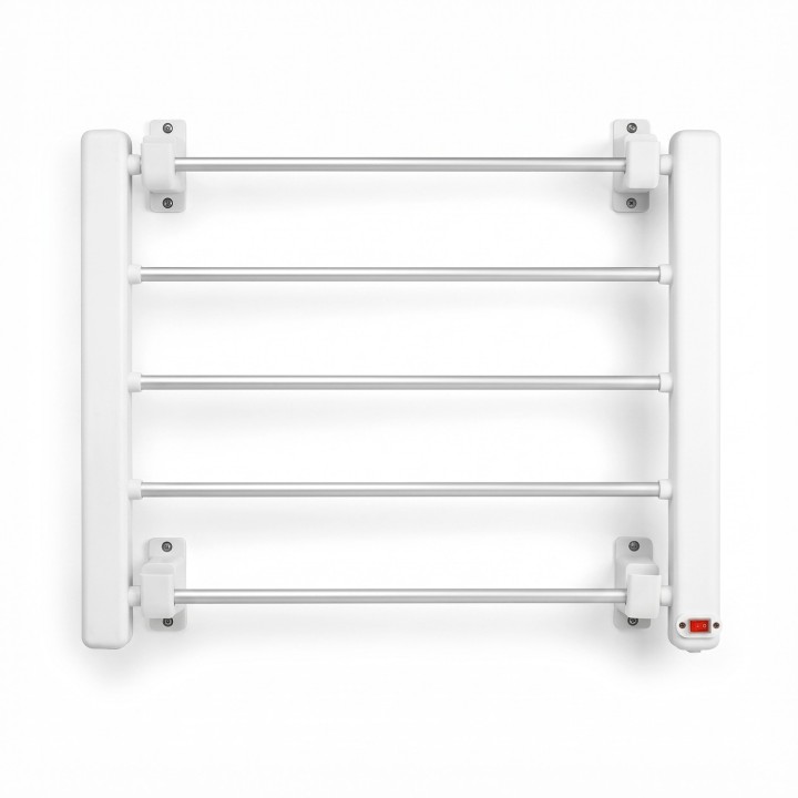 White wall electric towel rail with 5 heating bars | Jocca