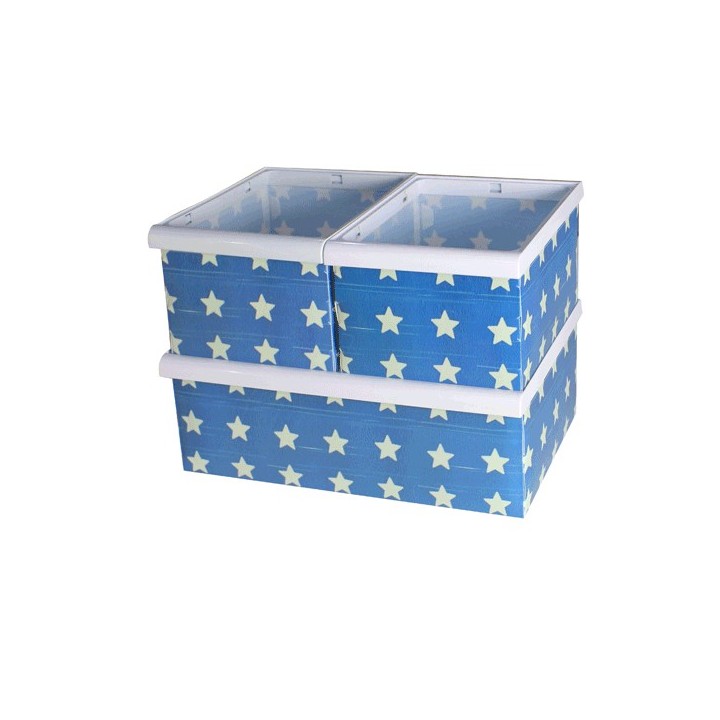 CESTAS APILABLES JOCCA ESTAMPADO DE ESTRELLAS