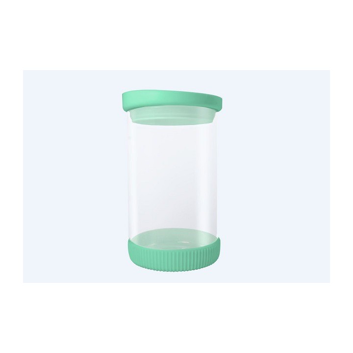 BOTE DE CRISTAL CON SILICONA - 810ml - VARIOS DISEÑOS