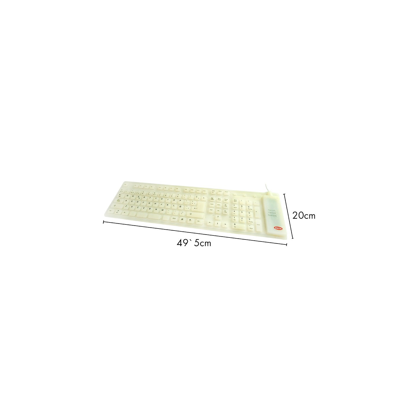 Teclado flexible para ordenador