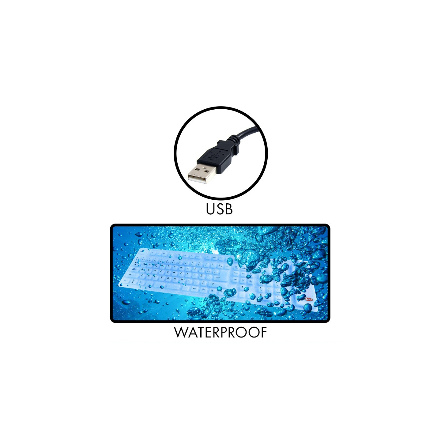 Teclado flexible para ordenador