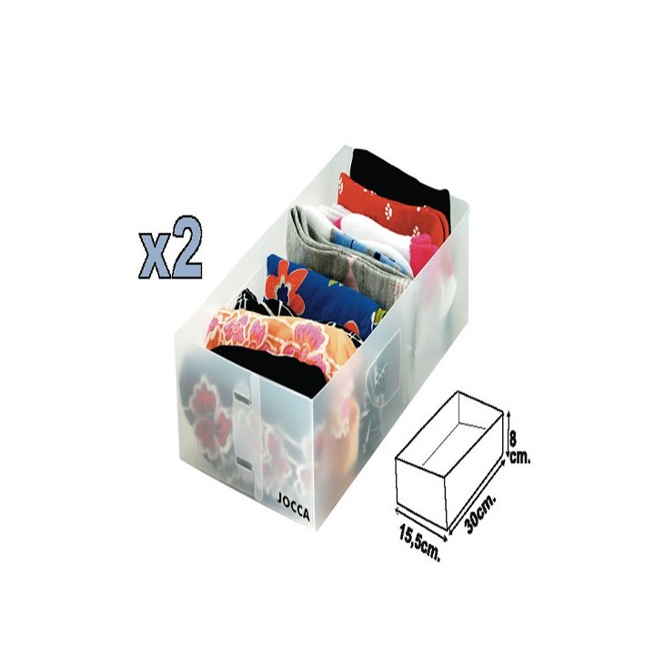 ▷ Conjunto de cinco unidades de organizador de gaveta Jocca